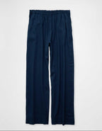 AE Linen-Blend Wide-Leg Pant