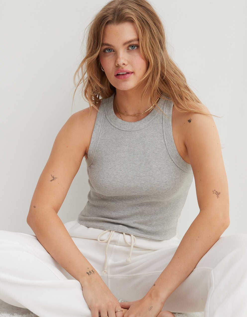 Aerie Free Spirit リブタンクトップ