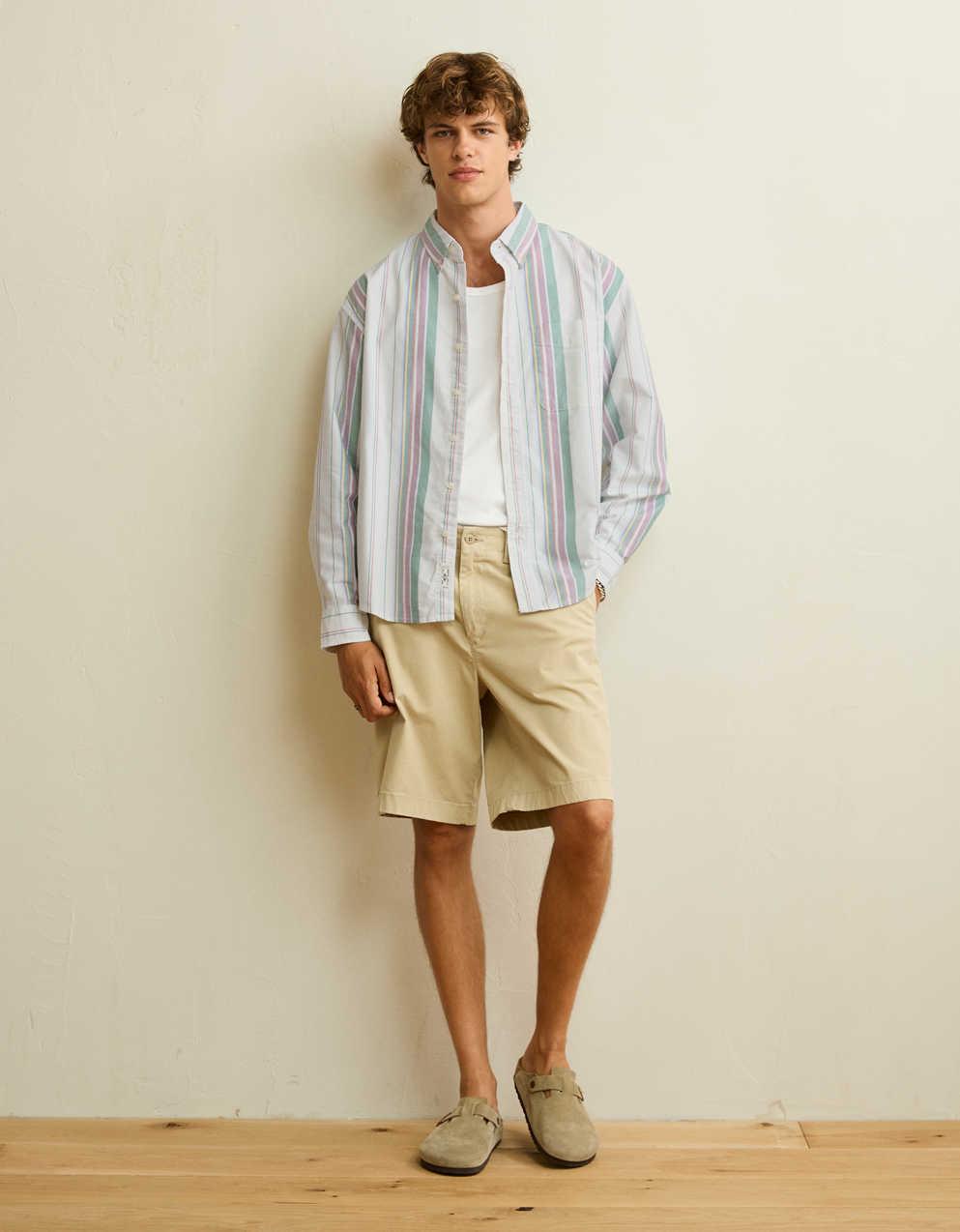 AE Relaxed Fit Oxford Button-Up Shirt