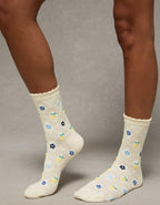 AE Textured Cropped Crew Socks 2-Pack
