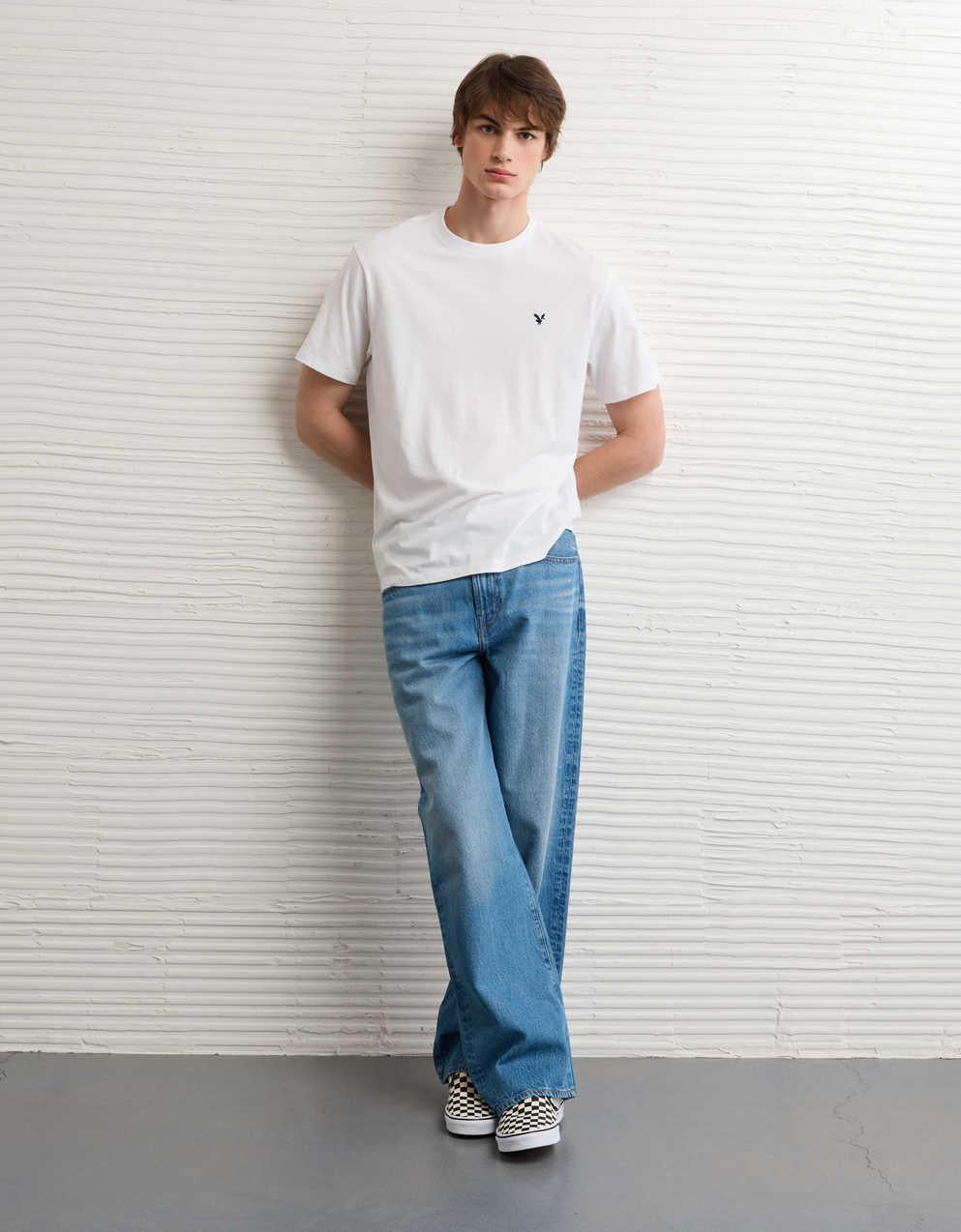 AE スタンダードフィット 軽量ロゴTシャツ