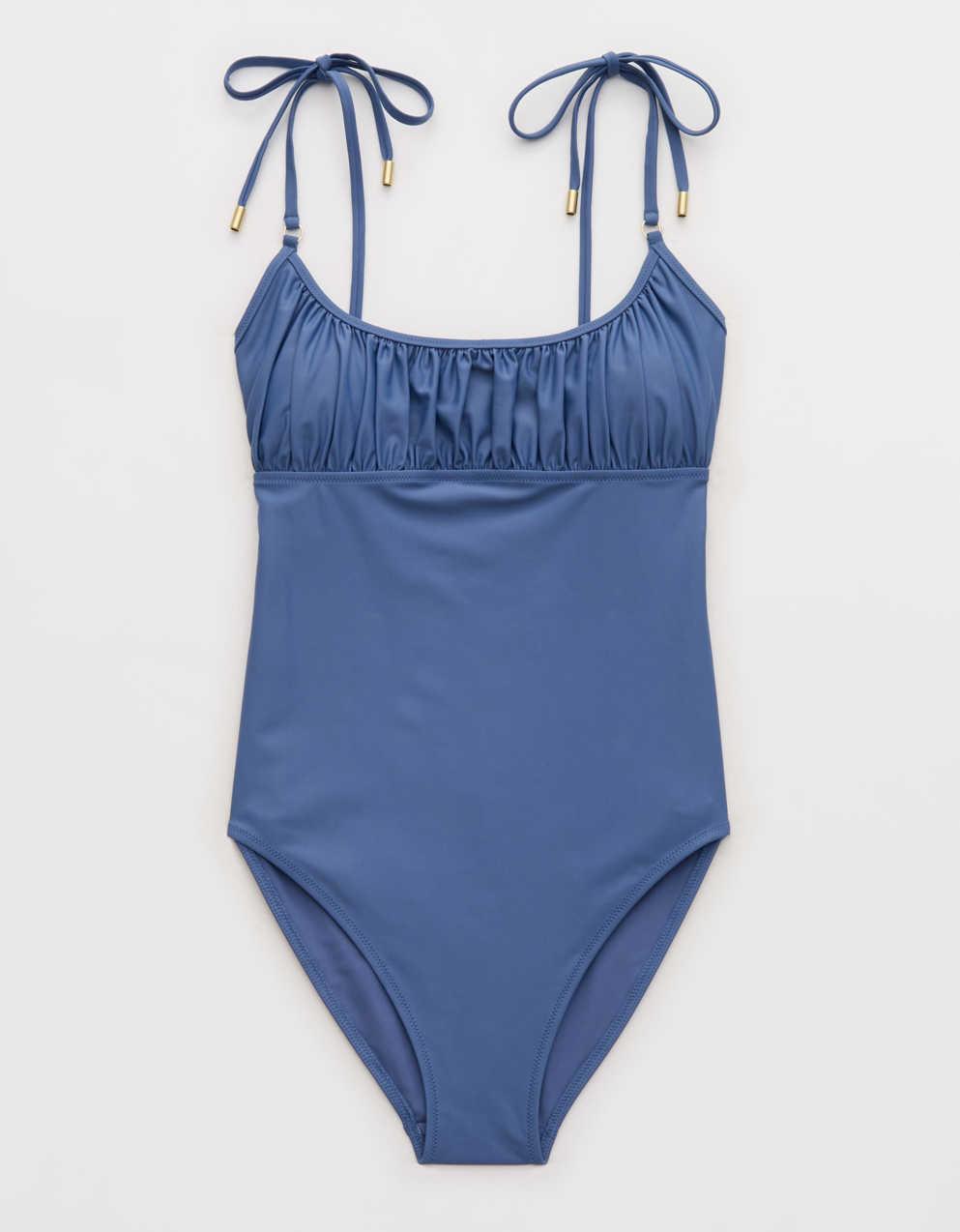 Aerie Ruched Full Coverage Scoop ワンピース水着