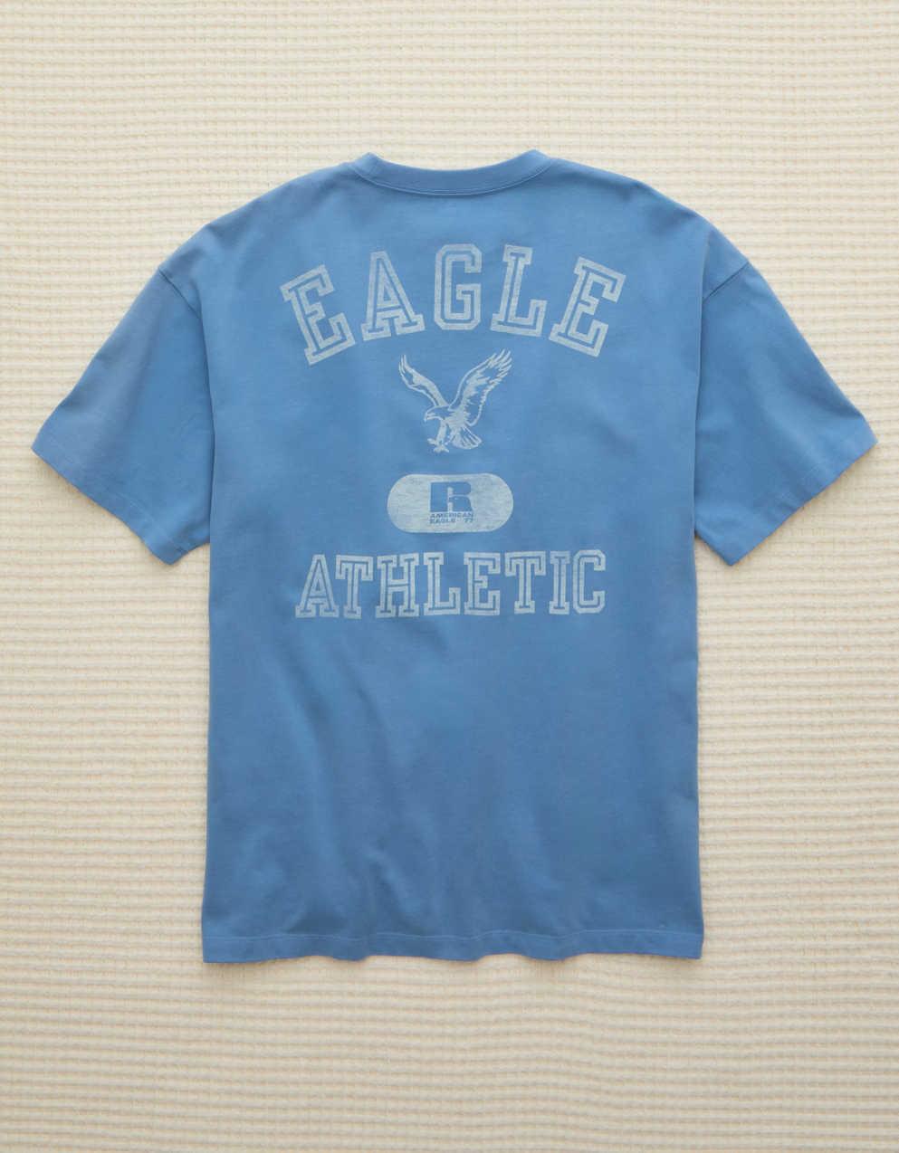 AE x Russell Athletic ヘビーウェイト・イーグル・グラフィックTシャツ