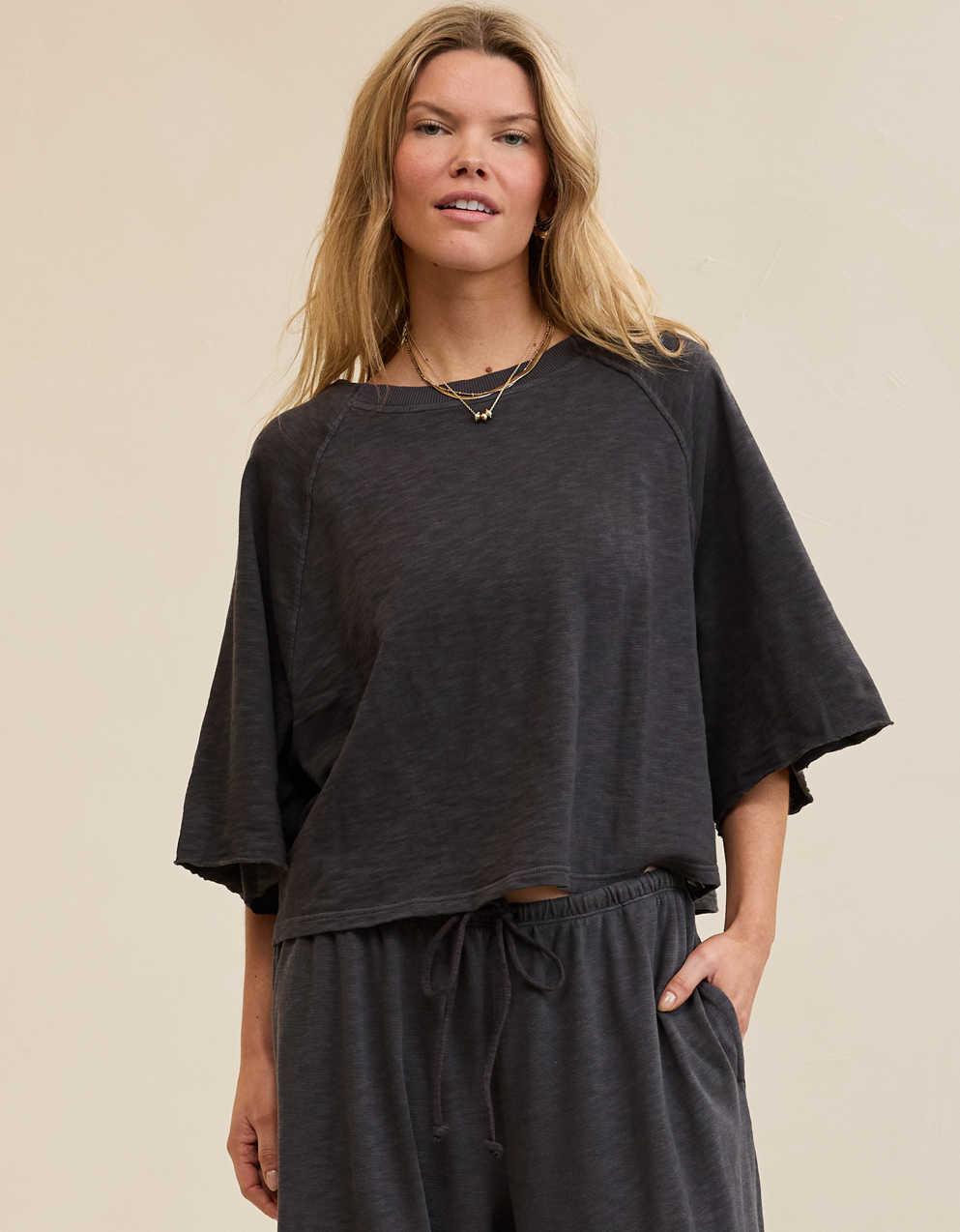 Aerie It's Casual Knit Slub T-Shirt