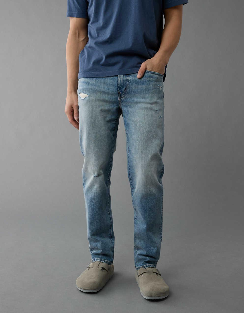AE EasyFlex +TENCEL™ファイバー・リップド・スリム・ストレート・ジーン