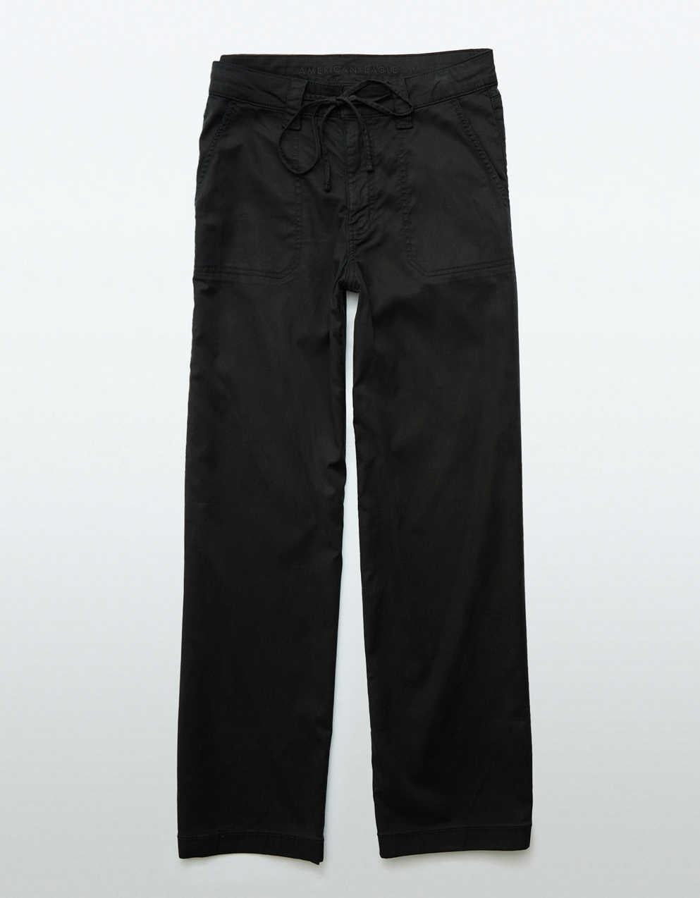 AE Dreamy Drape ストレッチスーパーハイウエストバギーワイドパンツ