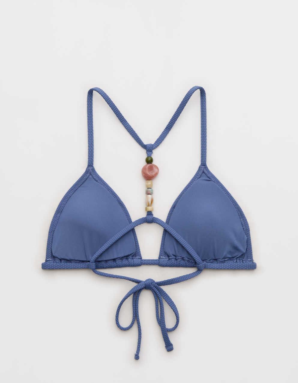 Aerie ピケ素材 ストリング トライアングル ビキニトップ