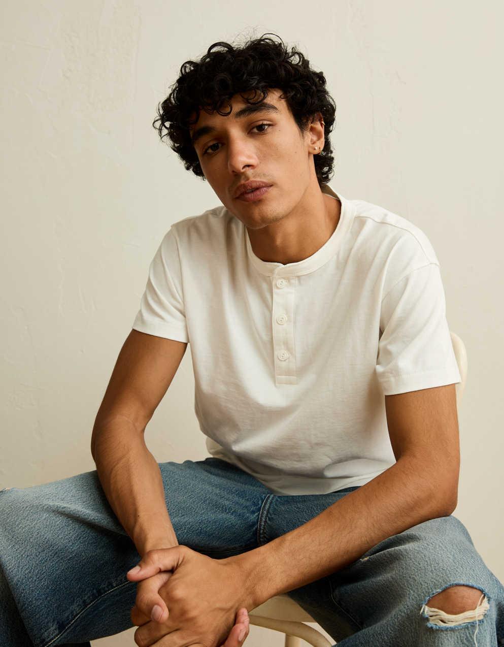 AE Vintage Relaxed Fit Henley T-Shirt