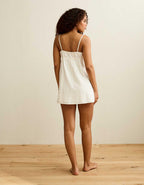 AE Button-Up Lace Insert Mini Dress