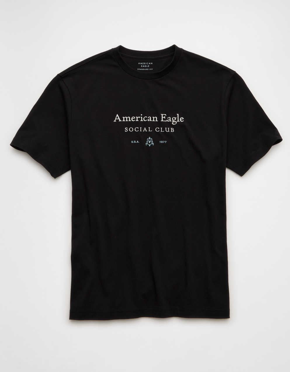 AEスタンダードフィットロゴグラフィックTシャツ