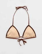 Aerie かぎ針編みストリング・トライアングル・ビキニ・トップ