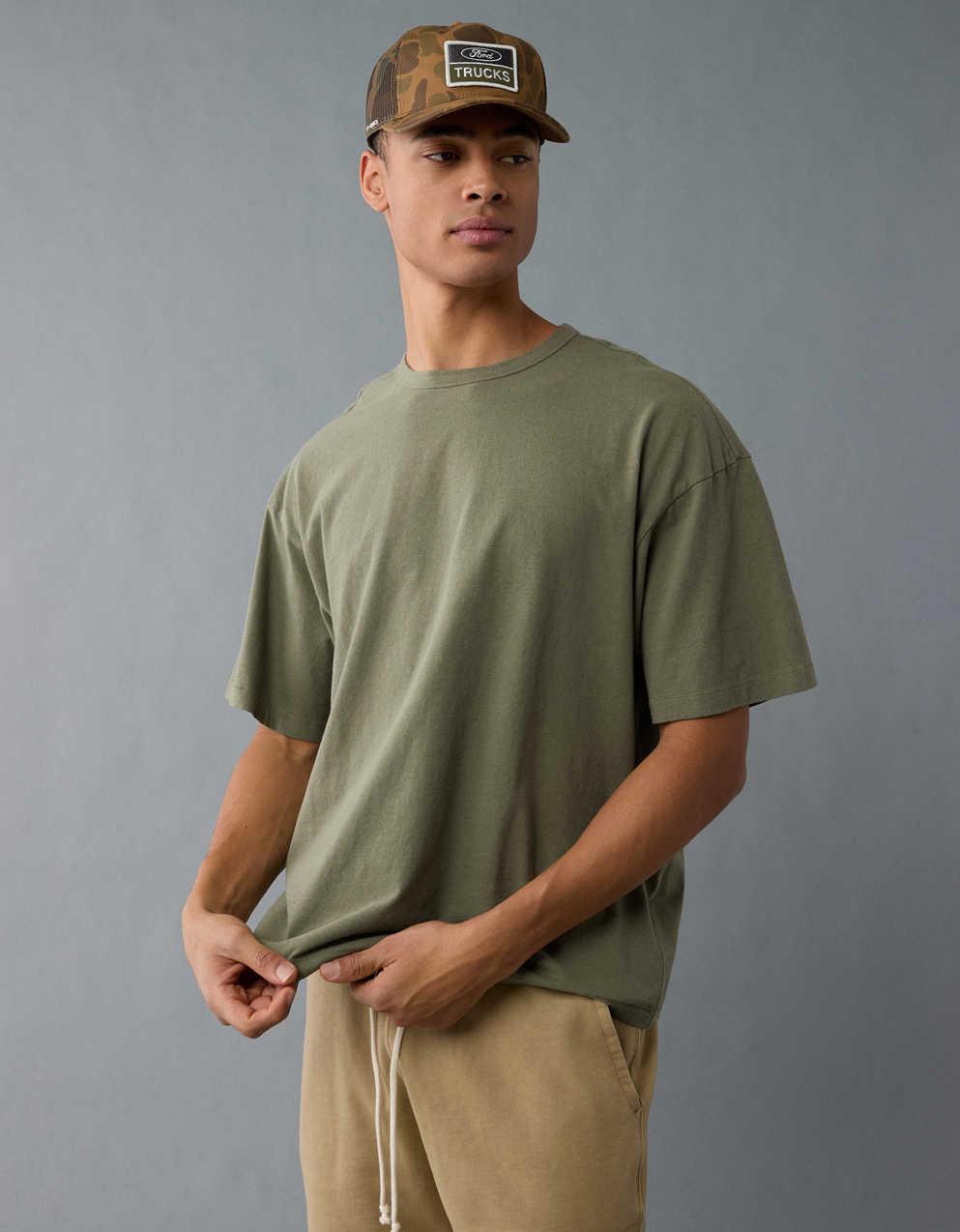 AE ボクシー・リネンブレンドTシャツ