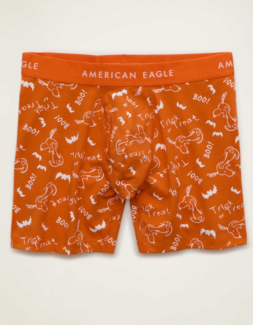 AEO メンズ ハロウィン スヌーピー 6インチ クラシック コットン ボクサーブリーフ