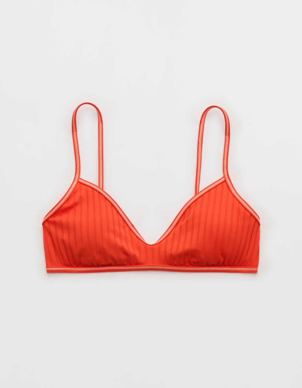 Aerie スキニー・ストラップ・ブープ・リブ・ビキニ・トップ