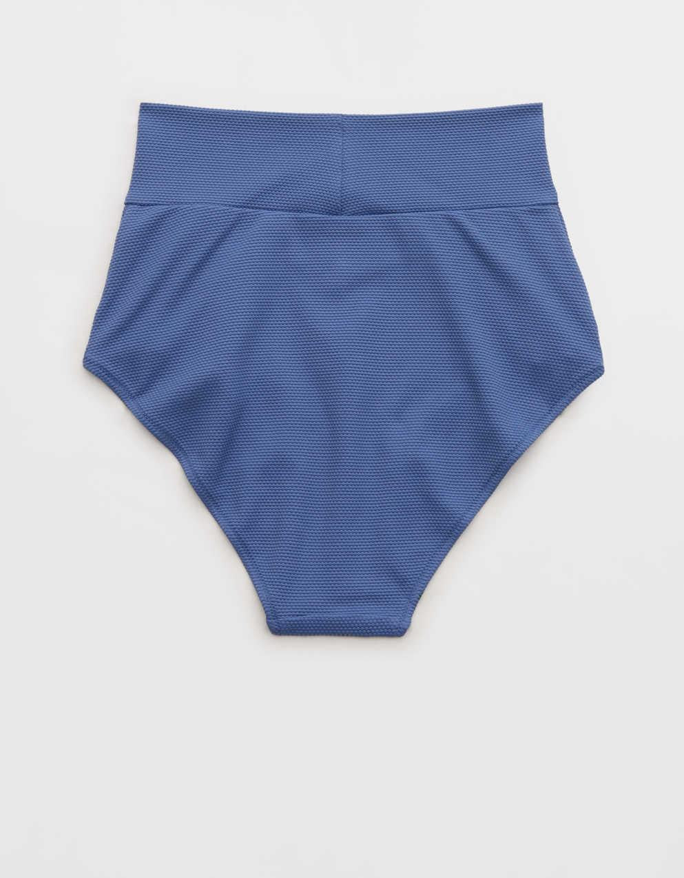 Aerie ピケ素材 ハイウエスト フルカバレッジ ビキニボトム