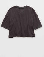 アエリ・リミックス・ヘンリー・クロップドTシャツ