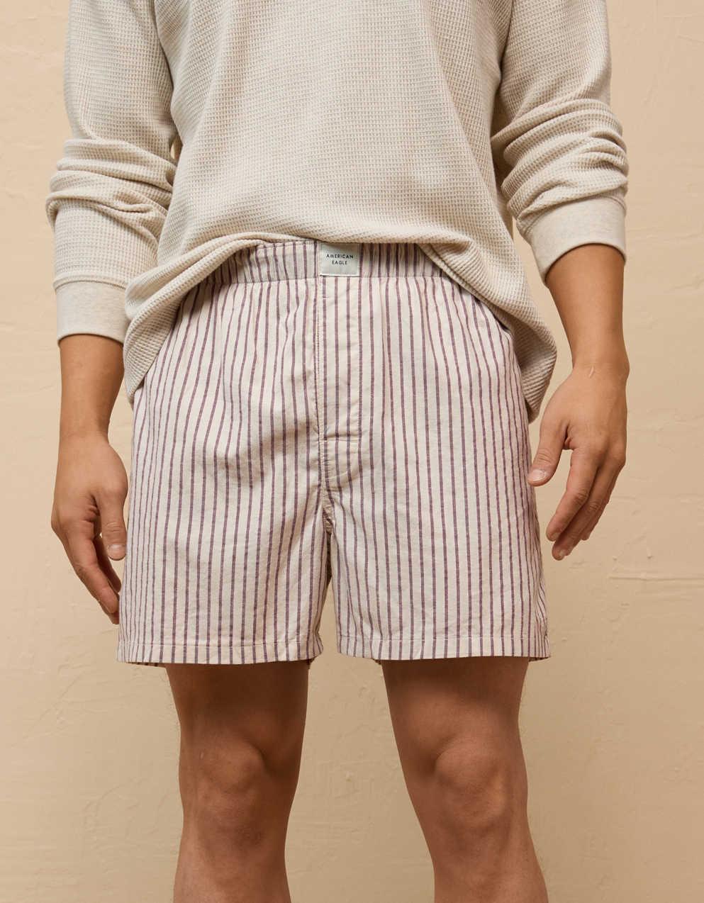 AEO メンズ・プレイド・ストレッチ・ボクサー・ショート