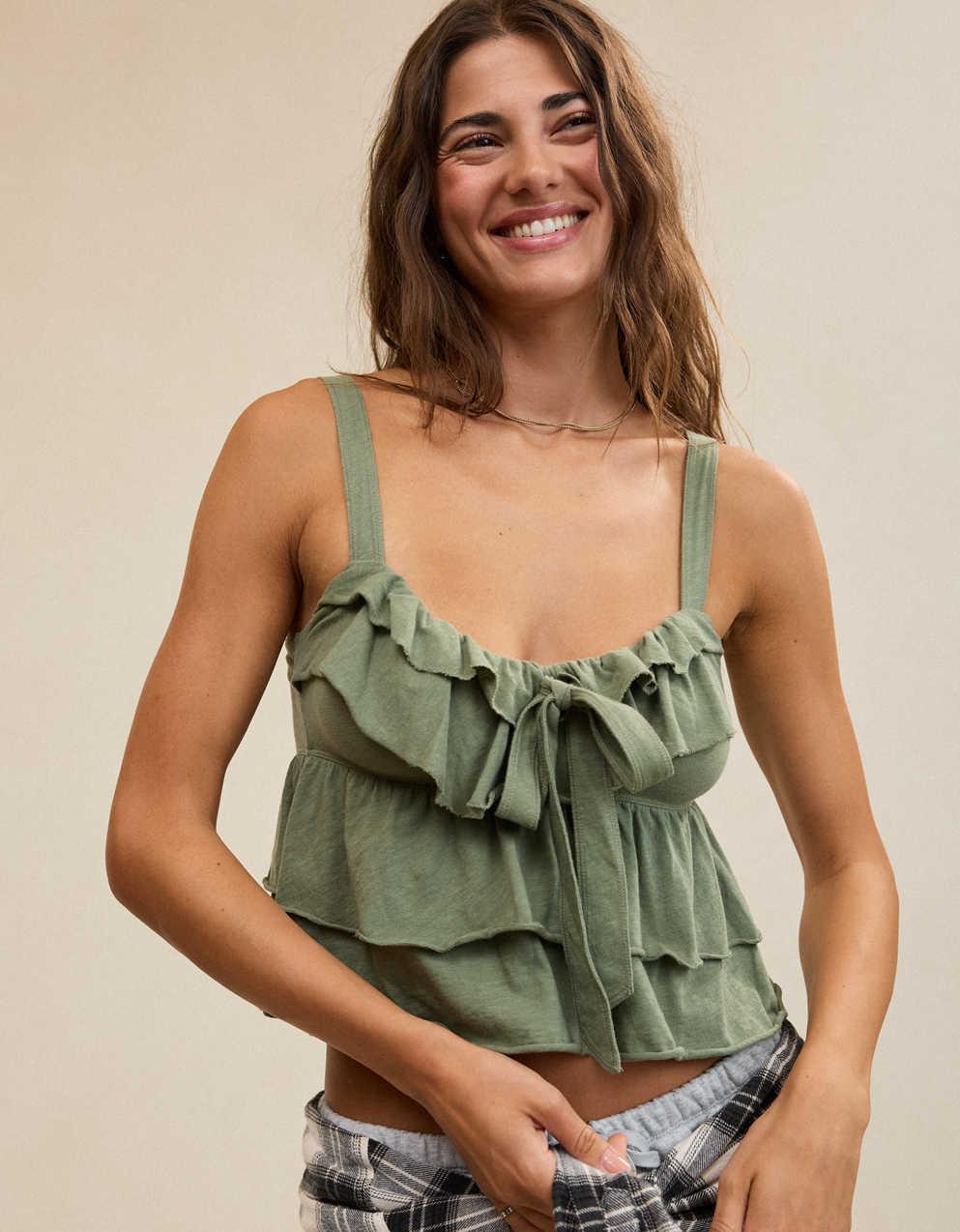 Aerie フリルタンクトップ