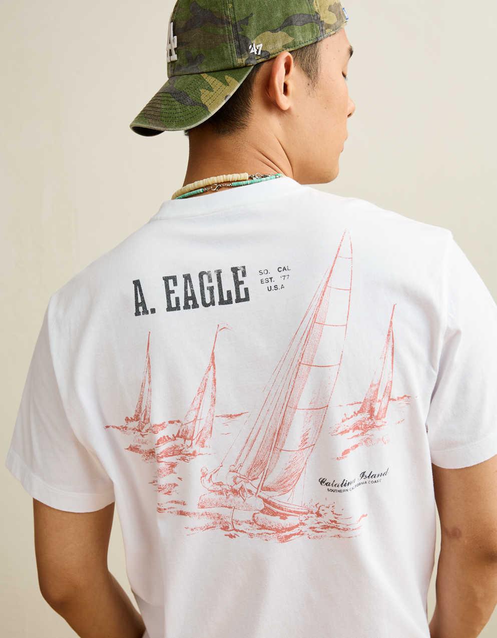 AE スタンダード・フィット・グラフィック・ロゴTシャツ