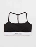 OFFLINE By Aerie The Hugger Logo Elastic Sports Bra