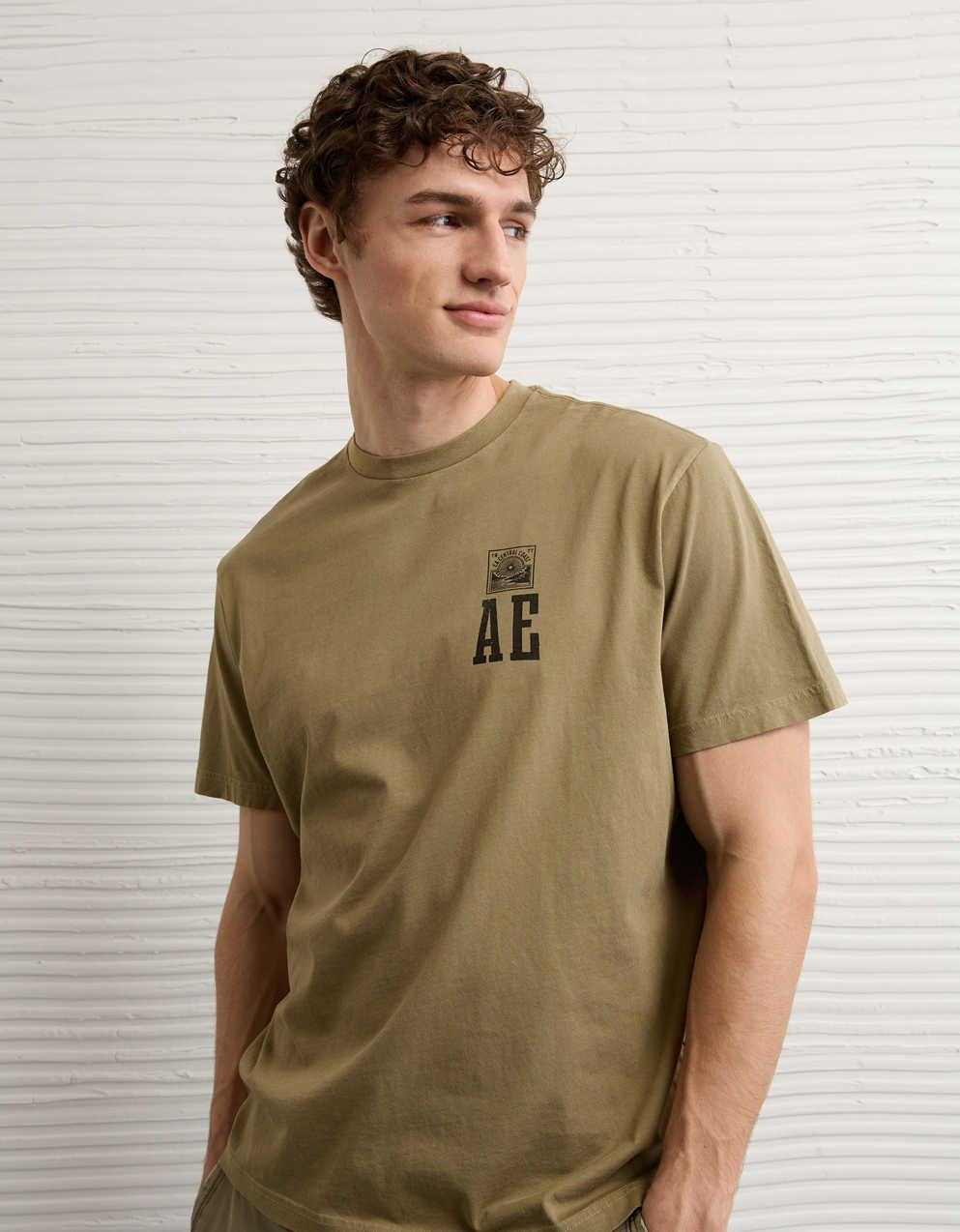 AE スタンダード・フィット・グラフィック・ロゴTシャツ