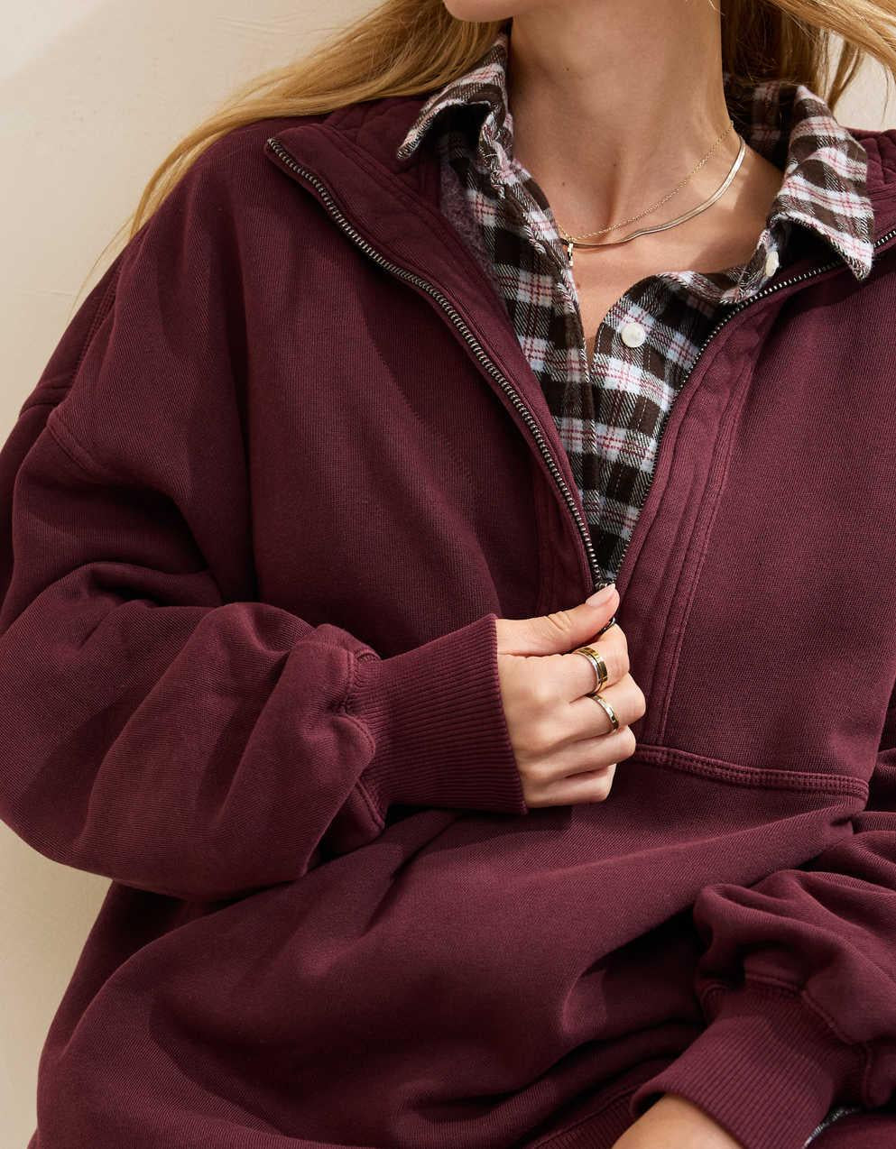 Aerie Oh Zip! スウェットシャツ
