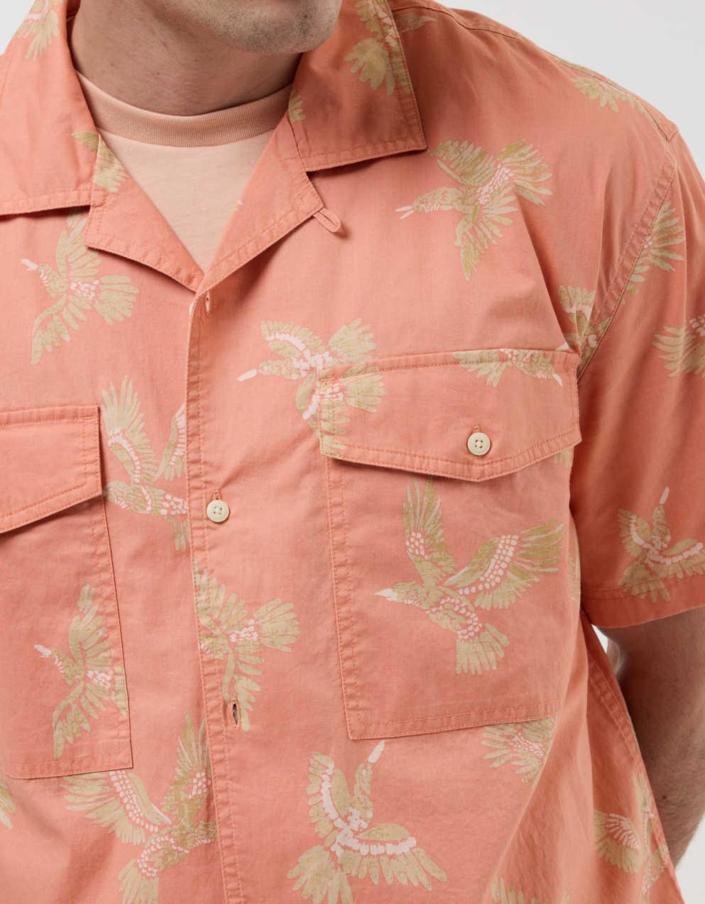 AE Poolside Linen-Blend Striped Button-Up Shirt