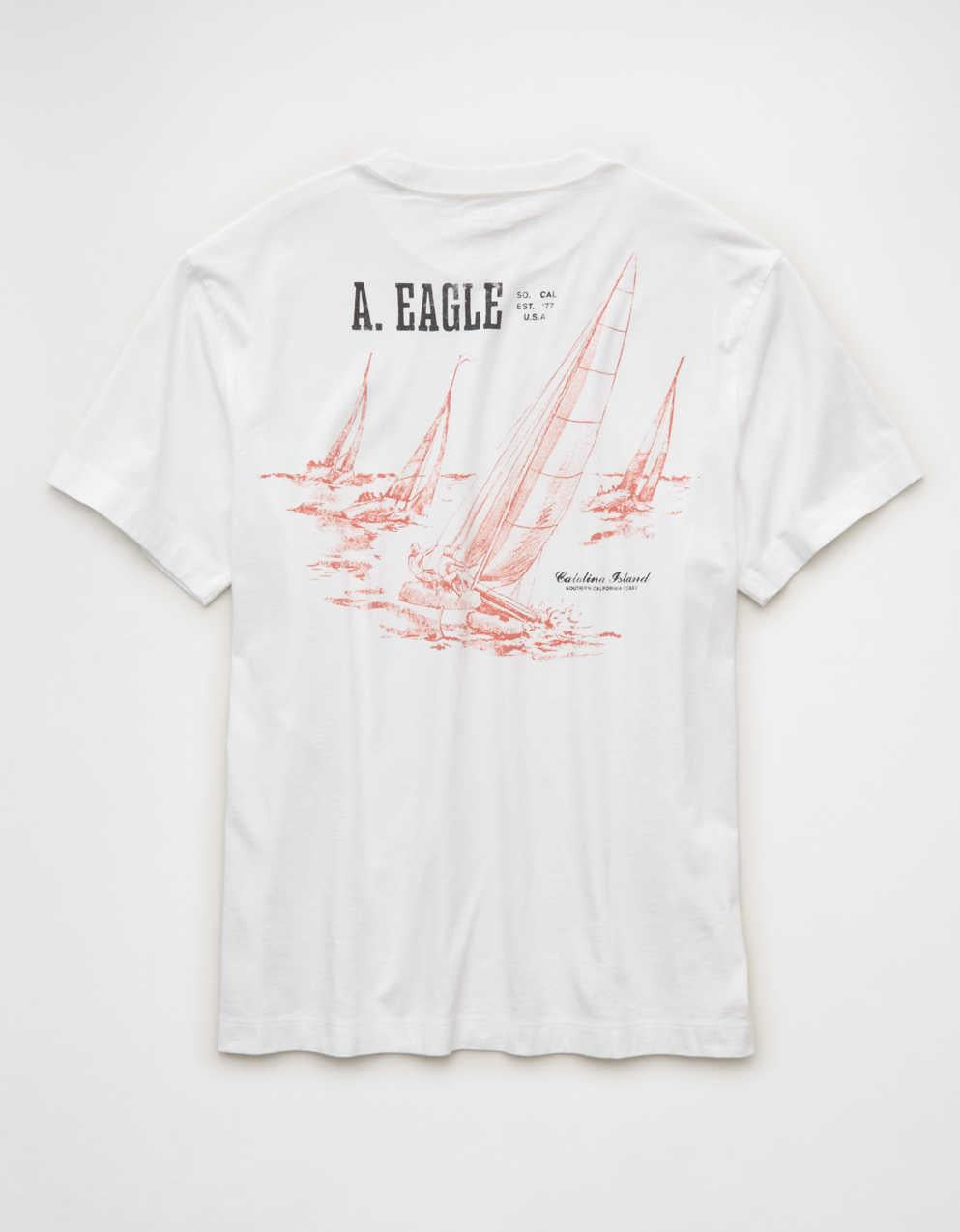 AE スタンダード・フィット・グラフィック・ロゴTシャツ