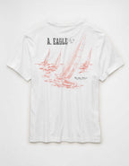 AE スタンダード・フィット・グラフィック・ロゴTシャツ