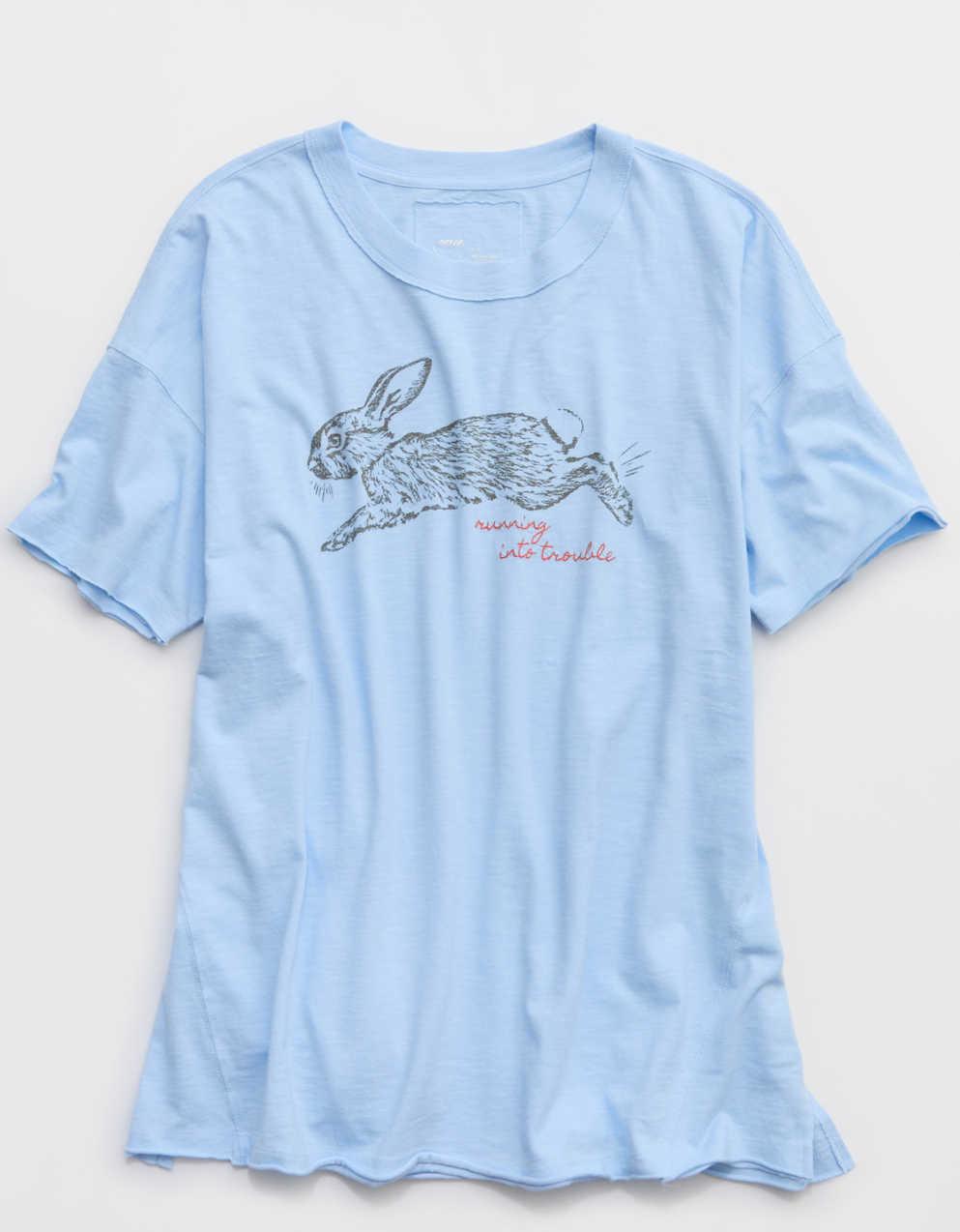 Aerie オーバーサイズ・クルー・ボーイフレンドTシャツ