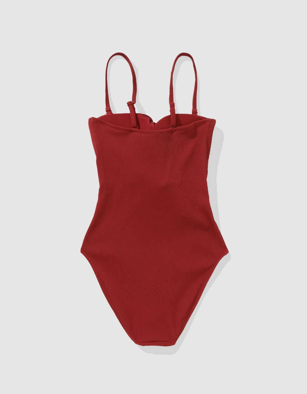 Aerie リブ・ラップ・タイ・ワンピース