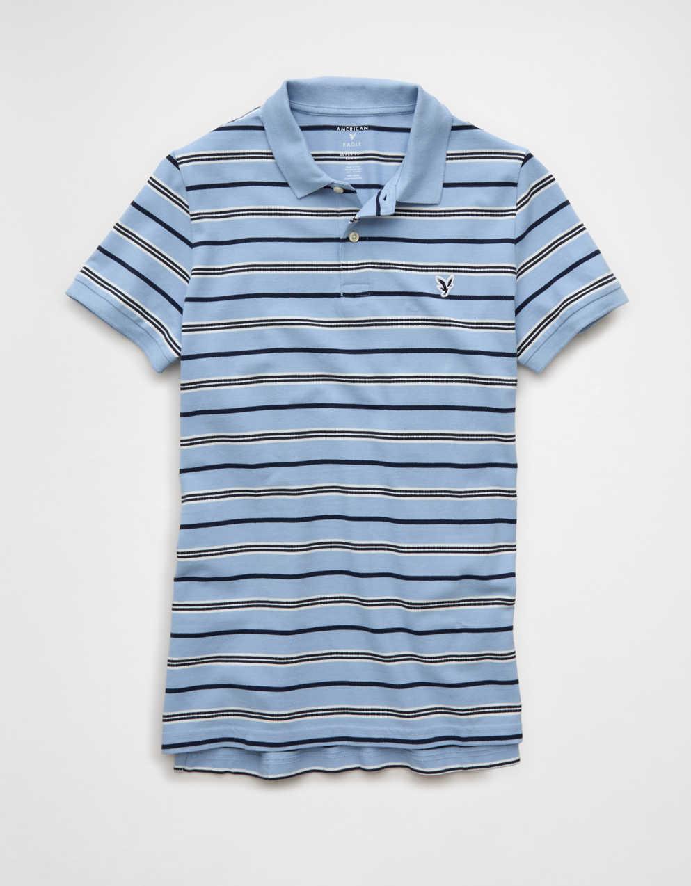 AEスリムフィットロゴピケポロシャツ