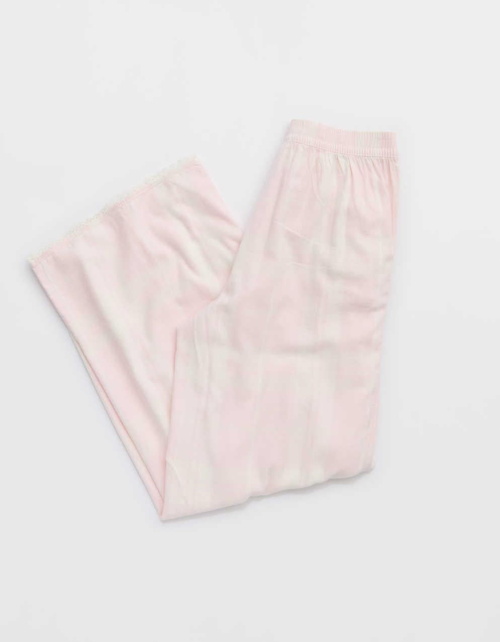 Aerie チェック柄 フランネル ワイドレッグパンツ
