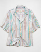 AE Pride Relaxed Fit Oxford Camp Collar Button-Up Shirt