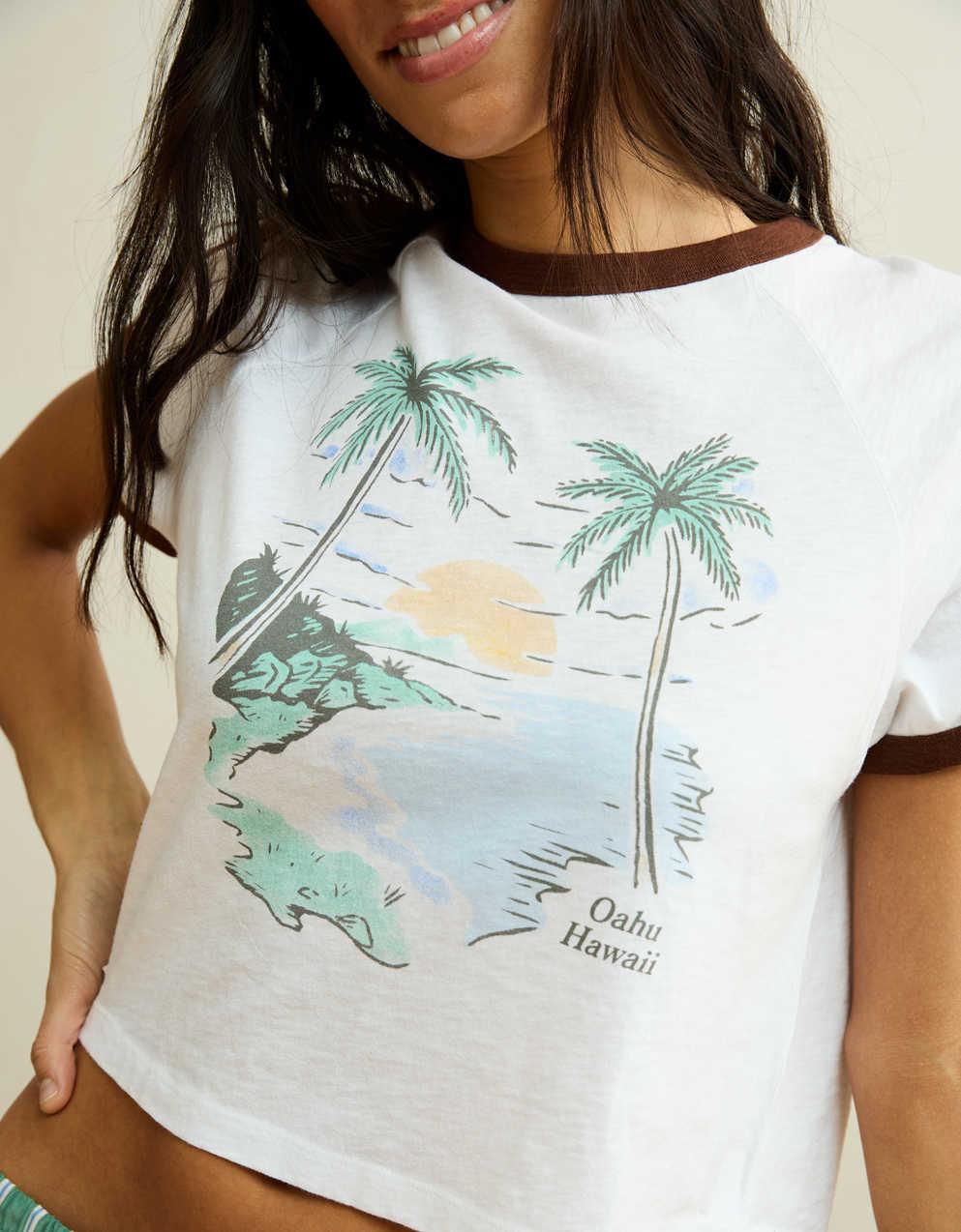 AE グラフィック・リンガーTシャツ