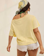 Aerie オフショルダー ゆったりTシャツ