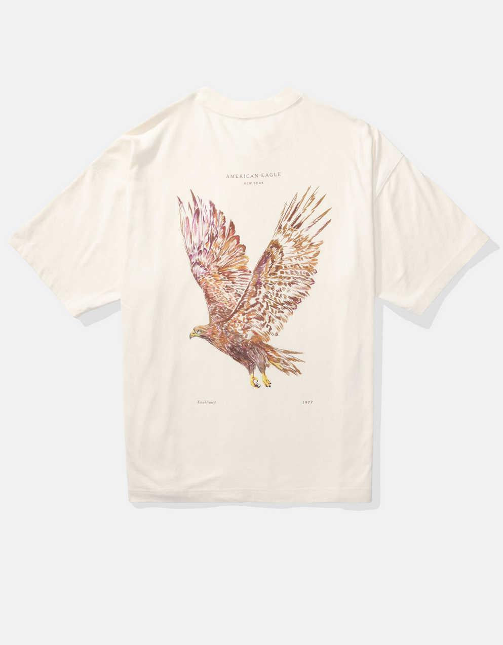 AEオーバーサイズ・グラフィックTシャツ