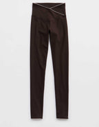 OFFLINE By Aerie Real Me XTRA Ribbed Picot Trim クロスオーバー・レギンス
