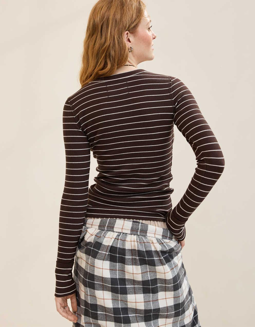 Aerie・エッセンシャル・クルー・レイヤリングTシャツ
