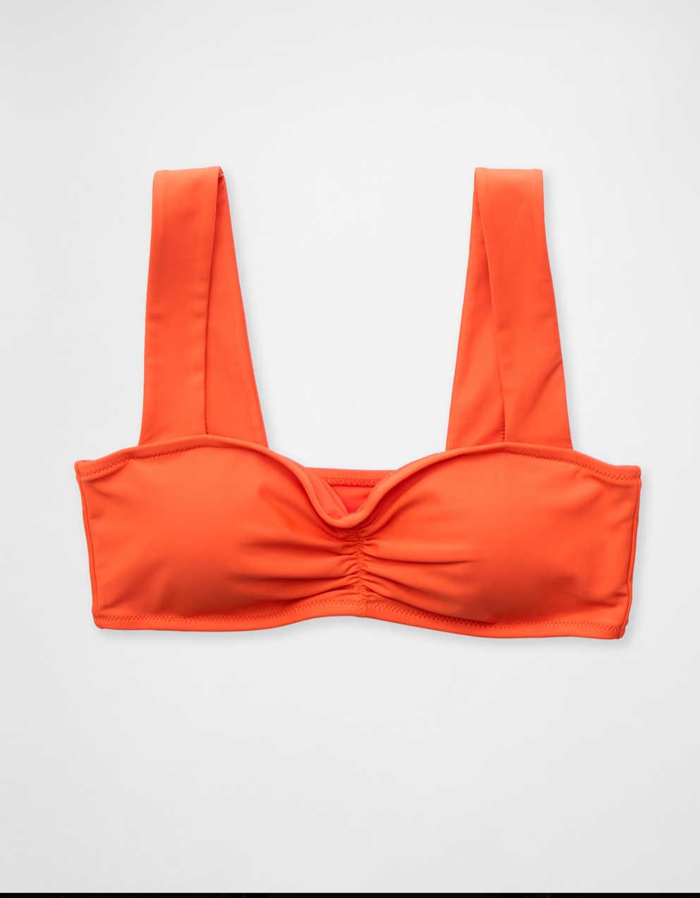 Aerie Ruched Wide Strap Bandeau Bikini Top（エアリー・ルーシェッド・ワイドストラップ・バンドゥー・ビキニ・トップ