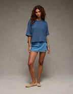 AE Boxy Short-Sleeve Sweatshirt
