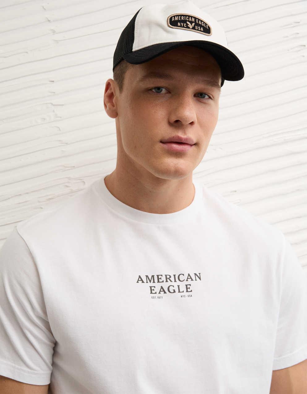 AEスタンダードフィットロゴグラフィックTシャツ
