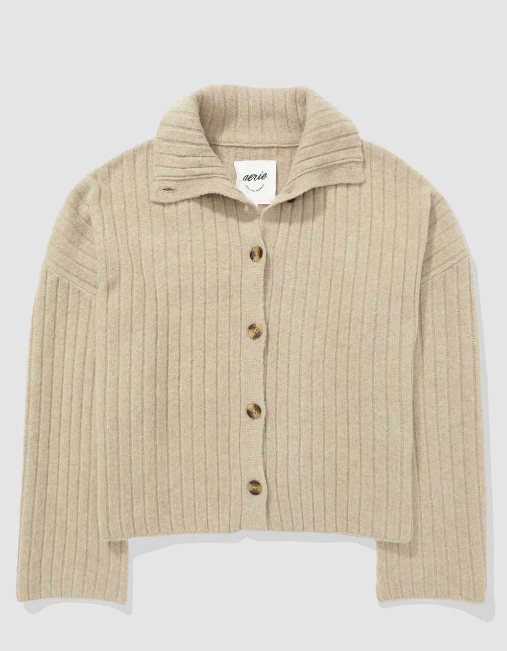 Aerie unREAL リブ・カーディガン