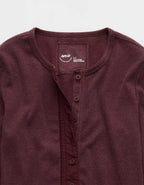 Aerie エッセンシャル・ヘンリー・レイヤリングTシャツ