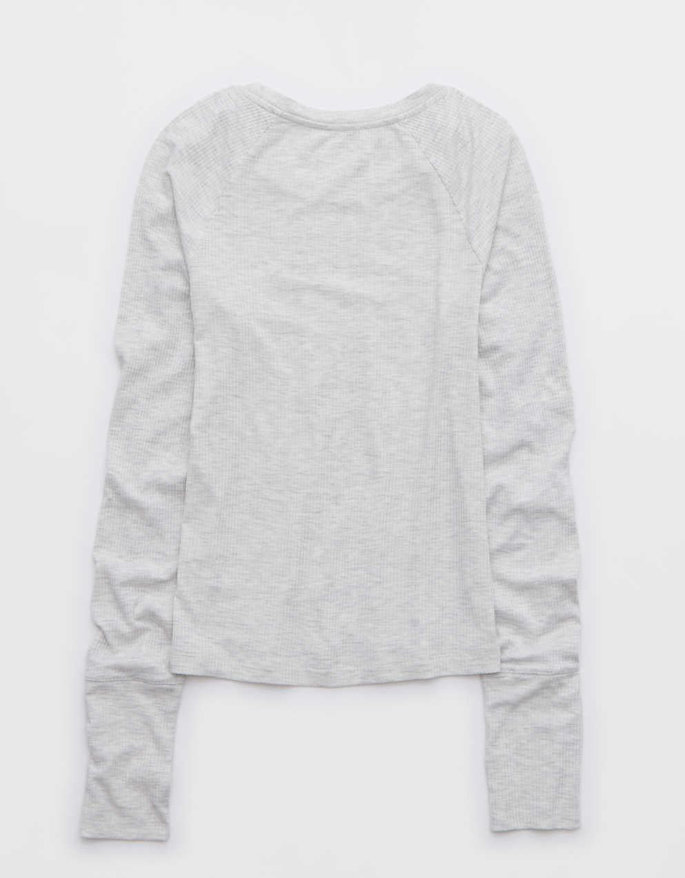 OFFLINE By Aerie Thumbs Up Fitted Ribbed T-Shirt