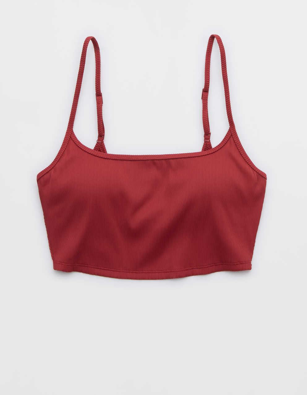 Aerie リブ・スクープ・ロングライン・ビキニ・トップ