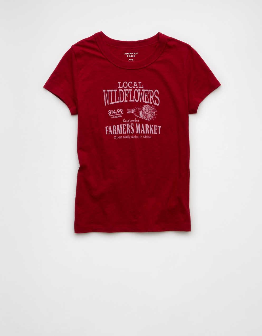 AEフード・グラフィック ヘイ・ベイビーTシャツ