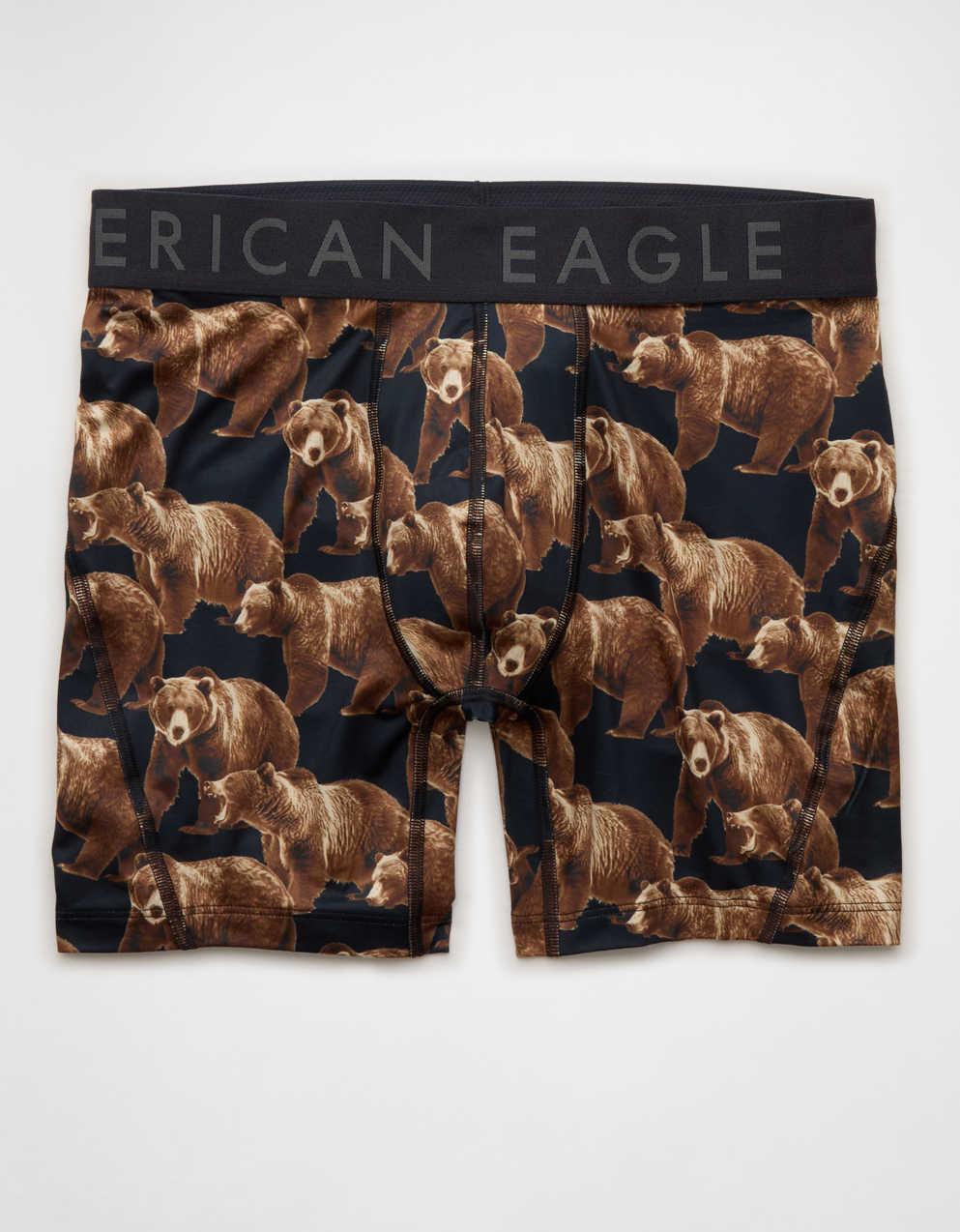 AEOメンズ・ベア・プリント6インチ・フレックス・ボクサー・ブリーフ