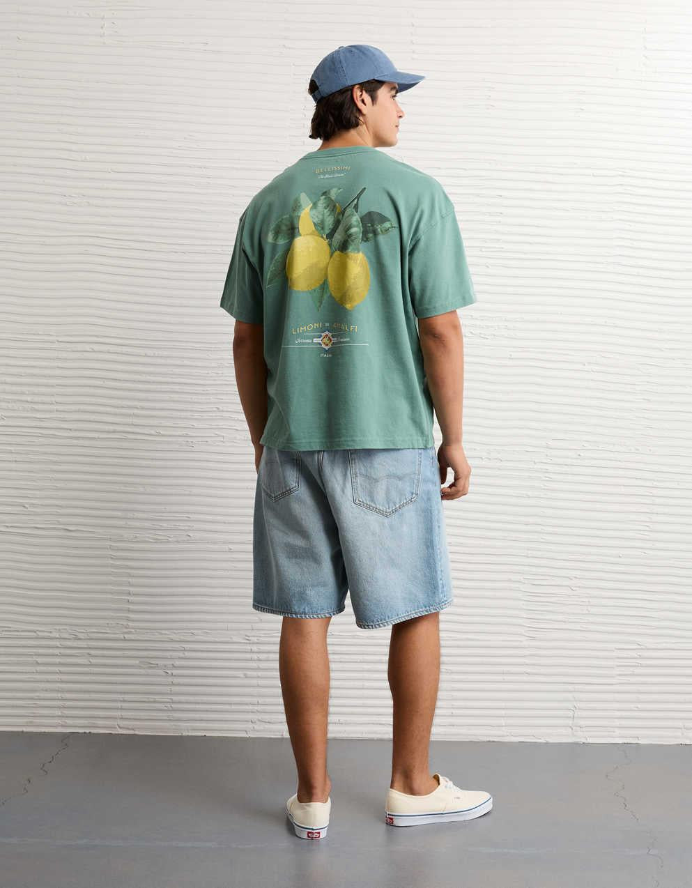 AE ボクシーフィット デスティネーション グラフィックTシャツ