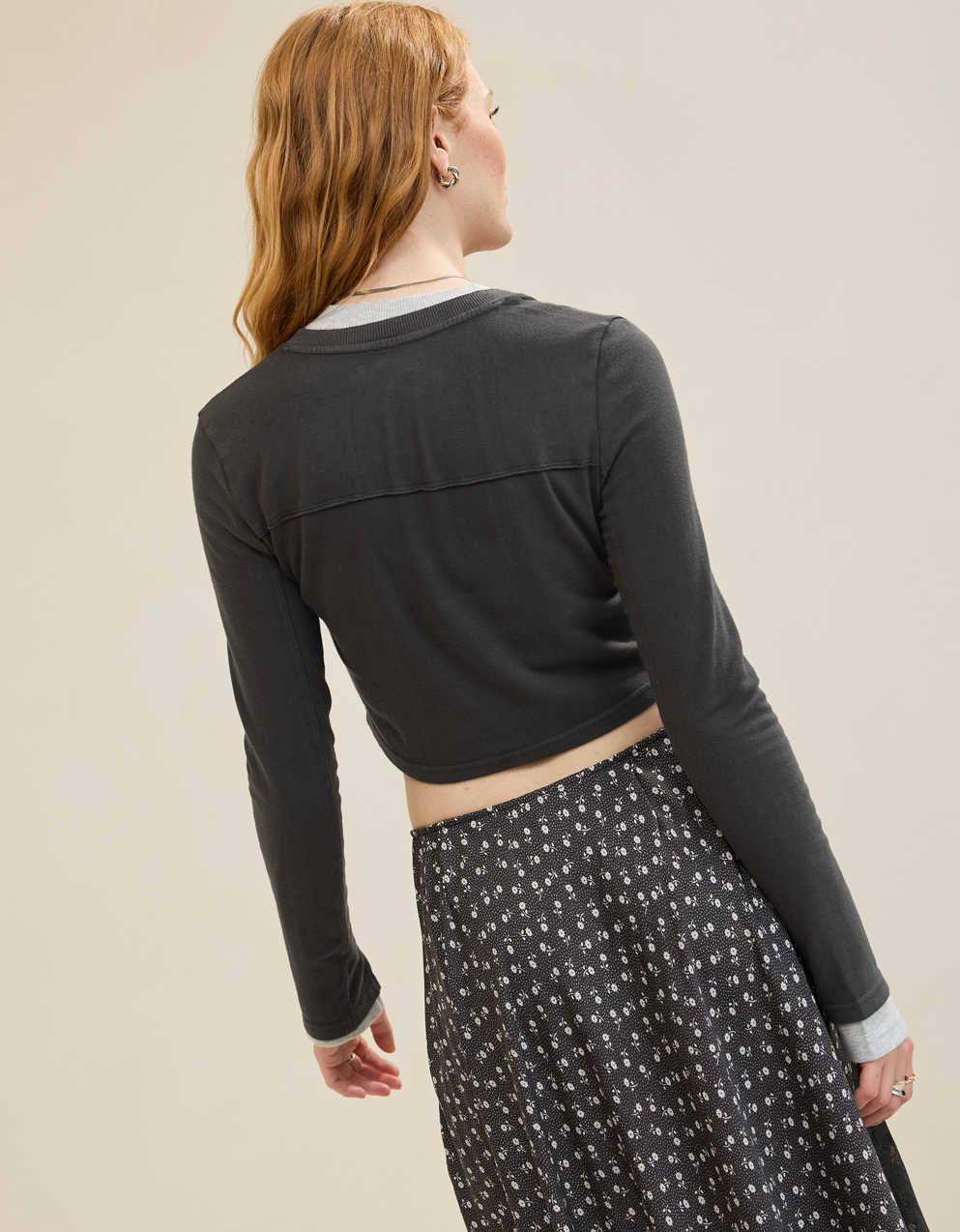 Aerie ハッピースニット カーディTシャツ